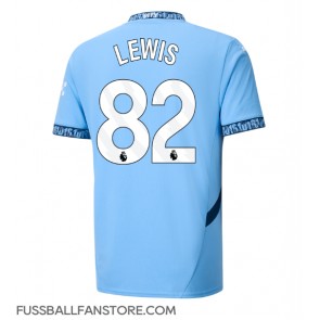 Manchester City Rico Lewis #82 Replik Heimtrikot 2024-25 Kurzarm